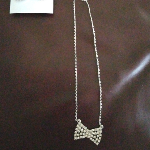 Kate Spade New York Crystal Bow Necklace & Earrings Set - Picture 2 of 8